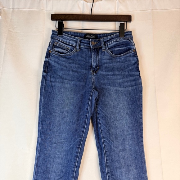 JUDY BLUE Women’s 28 Denim Jeans Skinny Fit Stretch Mid Rise Dark Denim Wash - Picture 4 of 14